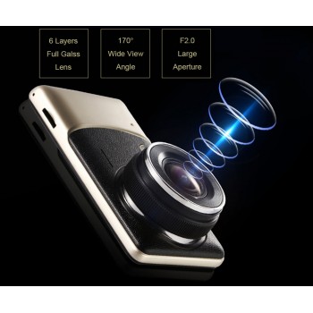 4 Inch Car DVR 1080P car rearview mirror Dash Camera IPS Screen Full HD  Video 170 Degree Dash Cam reverse image dual lens cam
