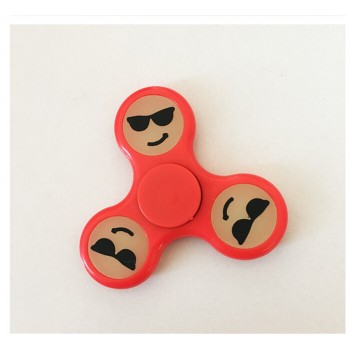 Plastic Hand Spinner Finger Glow in the Dark Smile Emoji EDC Fidget Spinners For Autism and ADHD Anti Stress spiner Toy
