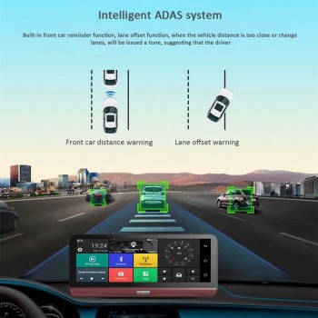 HGDO Car DVR 7 Inch Dash Cam 3G/4G Android 5.0 GPS Navigation Dual Lens Cameras Auto Recorder Full HD 1080p Car Dash Camera