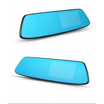 Car Dvr 4.3 inch Touch car rearview mirror 1080P Full IPS 1080p car driving video recorder camera car reverse image dual lens