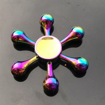 Metal Rainbow Spiner Colorful EDC Hand Spinner Anti-Anxiety Toy for Spinners Focus Relieves Stress ADHD Finger Spinner