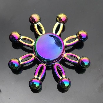 Metal Rainbow Spiner Colorful EDC Hand Spinner Anti-Anxiety Toy for Spinners Focus Relieves Stress ADHD Finger Spinner