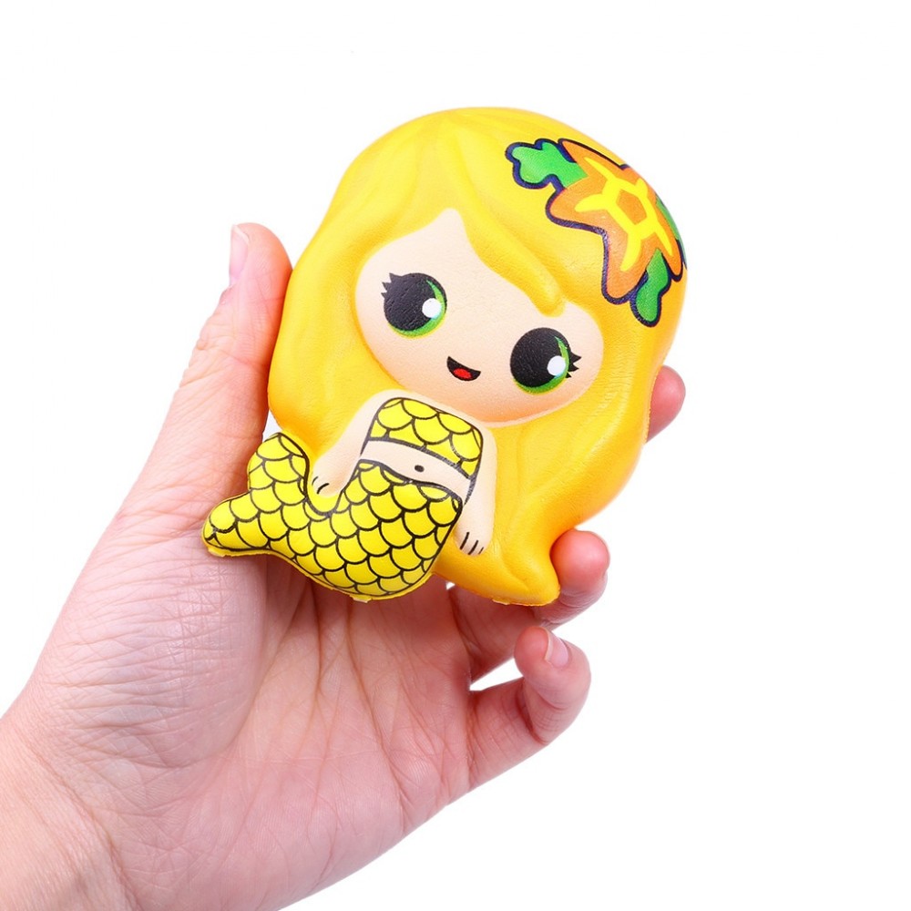 Squish stress relief toy Cute Mermaid Scented Super Slow Rising Kids Toy Stress Reliever Toy Squeeze Toy squishies soft D201221
