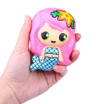 Squish stress relief toy Cute Mermaid Scented Super Slow Rising Kids Toy Stress Reliever Toy Squeeze Toy squishies soft D201221