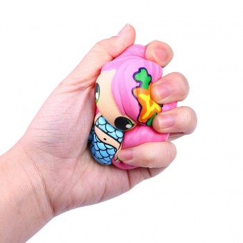Squish stress relief toy Cute Mermaid Scented Super Slow Rising Kids Toy Stress Reliever Toy Squeeze Toy squishies soft D201221