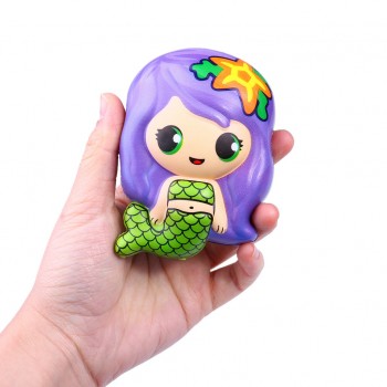 Squish stress relief toy Cute Mermaid Scented Super Slow Rising Kids Toy Stress Reliever Toy Squeeze Toy squishies soft D201221