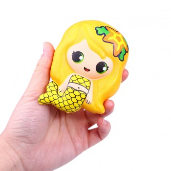 Squish stress relief toy Cute Mermaid Scented Super Slow Rising Kids Toy Stress Reliever Toy Squeeze Toy squishies soft D201221