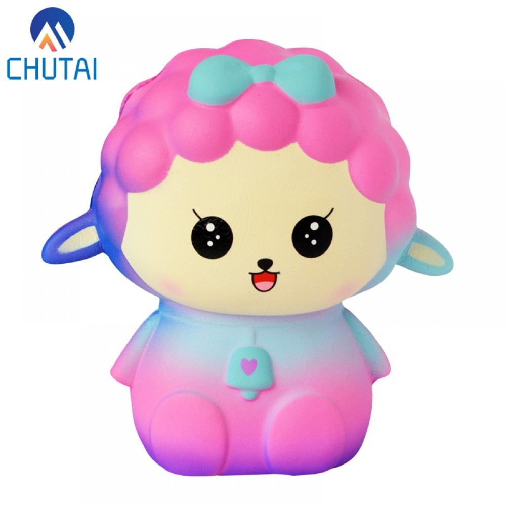 Jumbo Kawaii Cute Galaxy Sheep Squishy Bread Cream Scented Slow Rising Squeeze Toys Simulated food Stress Relief Toy 12*8CM