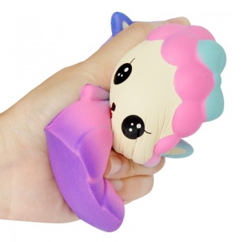 Jumbo Kawaii Cute Galaxy Sheep Squishy Bread Cream Scented Slow Rising Squeeze Toys Simulated food Stress Relief Toy 12*8CM