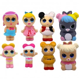 Kawaii Cartoon Squishies Dolls Slow Rising Scented Stress Reliever Toys Action Figure smooshy mushy Christmas gift