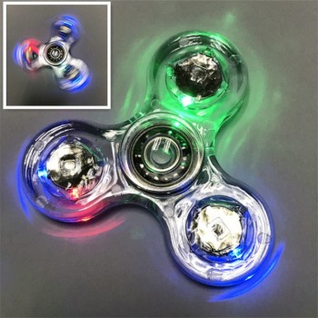 Luminous LED light Fidget Spinner Hand Top Spinners Glow in Dark Light EDC Figet Spiner Batman Finger Cube Stress Relief Toys