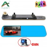 car dvr Dual DVR Camera parking camera Dual lens FHD 1080P 4.3 Rear view camera mirror G-Sensor car dvr camera cycle recording