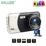 Mini Car DVR Dual Lens Video Full HD 1080P 4inch Recorder Parking Car Camera WDR Dash Cam Night Vision Auto Black DVR camera