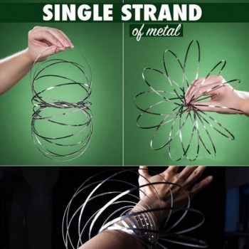 Amazing Flow Ring Toys Magic Ring Toroflux Flowtoys Kinetic Spring Toy Ring Fidget Spinner Metal Funny Anti Stress Toy Flow Toys