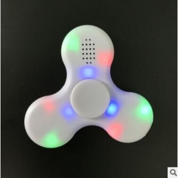 Finger Fidget Spinner Speaker Bluetooth Led Lights Light up Glow in the Dark Hand Spiner Luminous Led Glowing Spinners Gift Toys