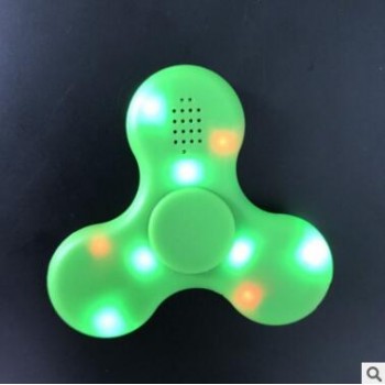 Finger Fidget Spinner Speaker Bluetooth Led Lights Light up Glow in the Dark Hand Spiner Luminous Led Glowing Spinners Gift Toys