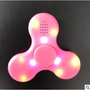 Finger Fidget Spinner Speaker Bluetooth Led Lights Light up Glow in the Dark Hand Spiner Luminous Led Glowing Spinners Gift Toys