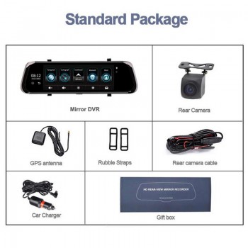 2018 Mirror DVR 10 IPS 4G Android ADAS Full HD 1080P Dash Camera GPS Navigation Auto Registrar Rear View Mirror Remote Monitor