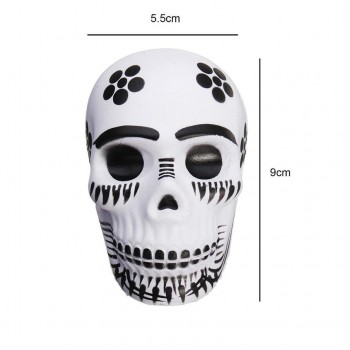 2018 NEW Squishy Slow Rising Stress Relief Wreak Toy PU Halloween Exquisite Fun Galaxy Skull Scented Squishy Toys 9*5.5CM