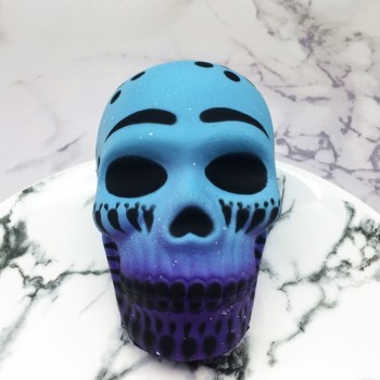2018 NEW Squishy Slow Rising Stress Relief Wreak Toy PU Halloween Exquisite Fun Galaxy Skull Scented Squishy Toys 9*5.5CM