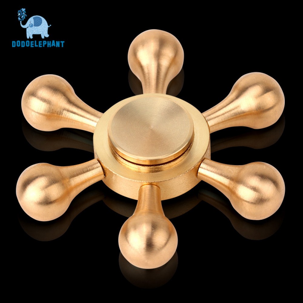 DODOELEPHANT Fidget Spinner Finger Spinner Hand Spinner Water Drop Brass Spiner  Relieve Stress Funny Toys NO Package Box JX-07