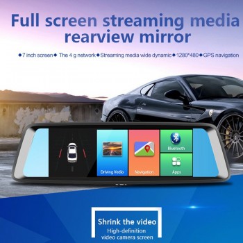 2018 Android 5.1 Car Rearview Mirror 7 4G Touch ADAS DVR FHD 1080P with WiFi GPS Video Camera Registrator Recorder Black Box