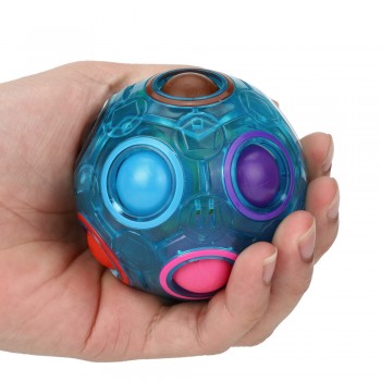 Luminous Stress Reliever Magic Rainbow Ball Fun Cube Fidget Puzzle Education Toy For Kids Adults Fidget Toy Puzzle Toy Dropship