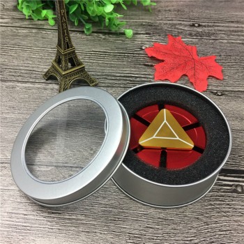 Hand Spinner Iron Man EDC Tri-Spinner Fidget Toys Metal Red Fidget Spinner SCCJGL Adults Kids Children Education DIY Toy Hobbies
