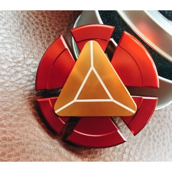 Hand Spinner Iron Man EDC Tri-Spinner Fidget Toys Metal Red Fidget Spinner SCCJGL Adults Kids Children Education DIY Toy Hobbies