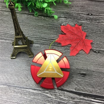 Hand Spinner Iron Man EDC Tri-Spinner Fidget Toys Metal Red Fidget Spinner SCCJGL Adults Kids Children Education DIY Toy Hobbies