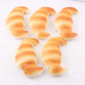 Squeeze Elasticity Squishy Slow Rising Cream Scented Croissant Decompression Toy  Lovely Fun Kids Kawaii kids Adult Toy Stress