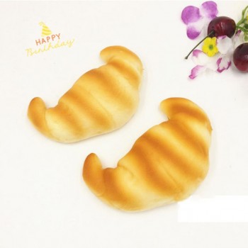 Squeeze Elasticity Squishy Slow Rising Cream Scented Croissant Decompression Toy  Lovely Fun Kids Kawaii kids Adult Toy Stress