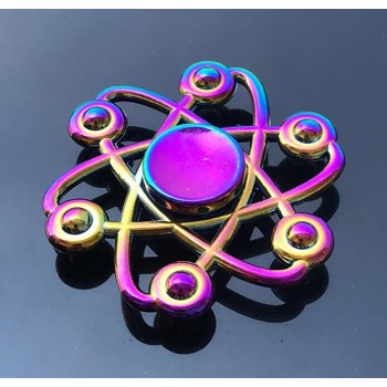 Tri Hand Finger Fidget Spinner Metal Mini Multi Rainbow Color Spinner Set EDC Quiet Wheel Kid Tri-spinner Toy Butterfly vermello