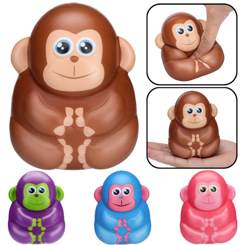 Squishies Toy Kawaii Adorable Monkey Toy Slow Rising Cream Scented Stress Reliever Decor squishes slow rising toys A1