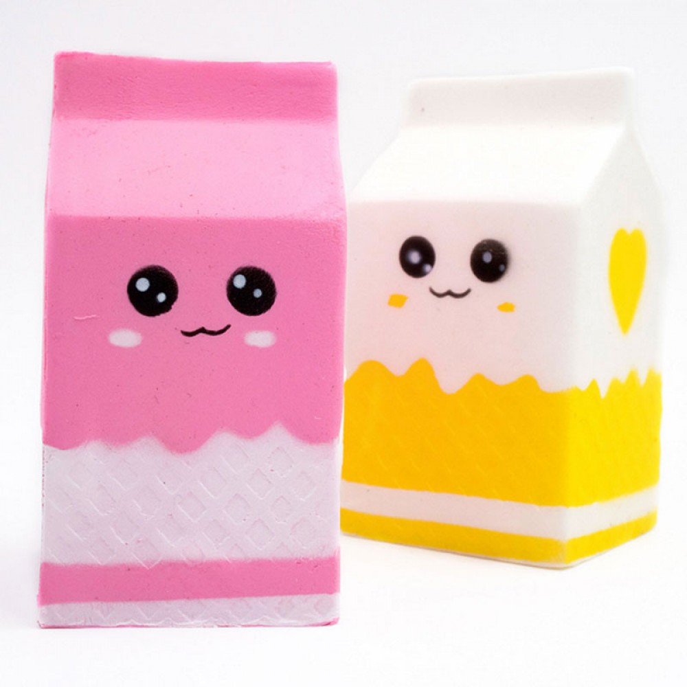 Squishy milk bottle can box Squeeze Soft Slow Rising Roll Squishy PU Cute Antistress slime toys Gift Kawaii Stress Reliever toys