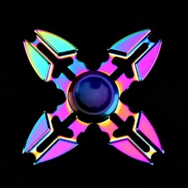 Rainbow Metal Aluminum Alloy Hand Spinner EDC Fidget Hand Spinners Autism ADHD Kid Finger Toys Spinners Focus Relieves Stress E