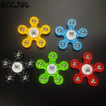 New 10 Colors Styles Captain America Spider Man Iron Man Hulk Batman Fidget Spinner Hand Spinner For Autism And ADHD