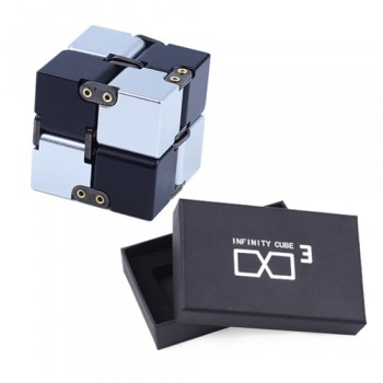 Premium Metal Infinity Cube Fidget Toy Aluminium Deformation Magical Infinite Cube Fidget Toys Stress Reliever for EDC Anxiety