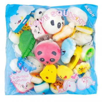 30 Piece/Set Anti-stress Soft Squish Cute Squishy Set Phone Mini Toys Slow Rising Squishy Cake Bread Kids Gift Squishies Toy