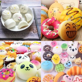 30 Piece/Set Anti-stress Soft Squish Cute Squishy Set Phone Mini Toys Slow Rising Squishy Cake Bread Kids Gift Squishies Toy
