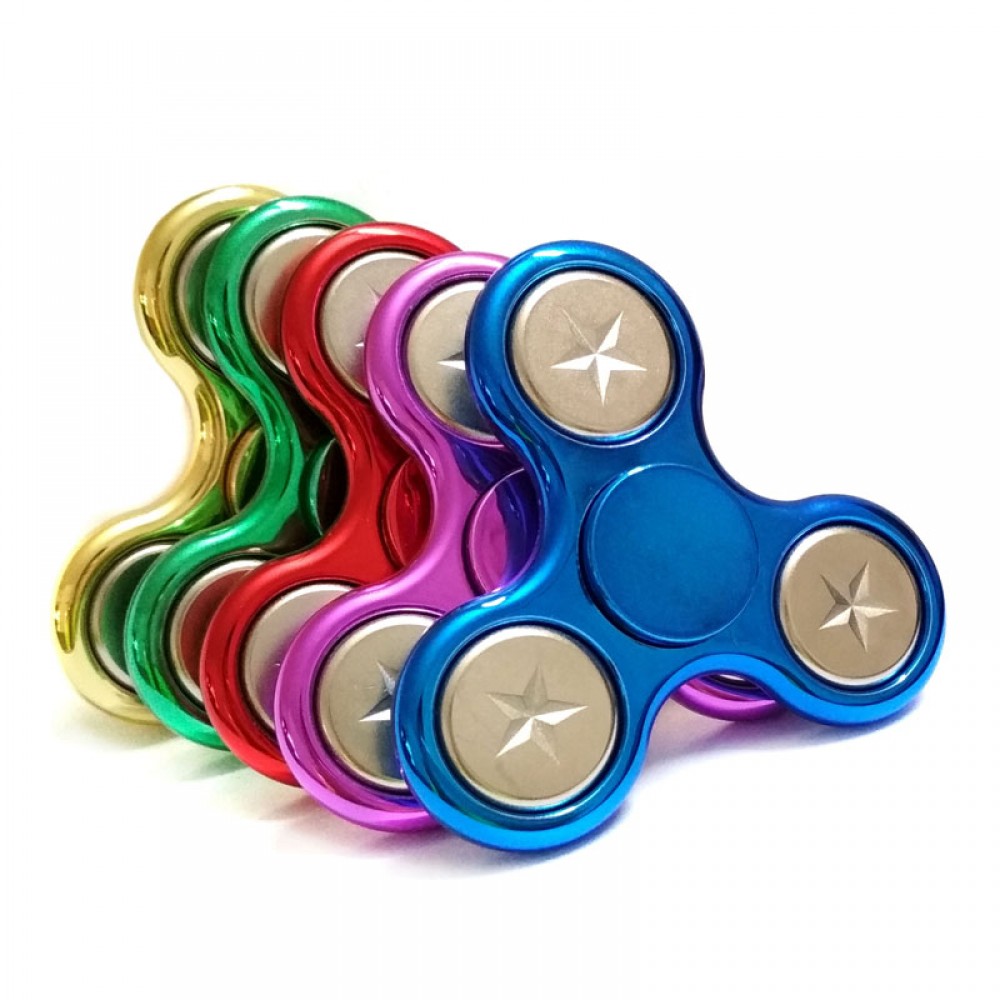 2017 New Style Toys Plating Metallic Anti Stress EDC Fidget Toys Hand Spinner Fingertip Gyro ADHD Finger Gyro B0187