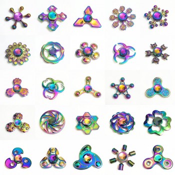 Game of Thrones Rainbow Hand Finger Fidget Spinner Eye Electroplate Hybrid Bearing Zilver Zinc Alloy Metal EDC Hand Tri spiner