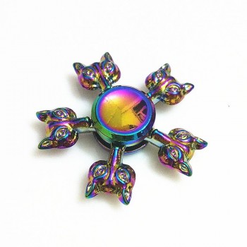 Game of Thrones Rainbow Hand Finger Fidget Spinner Eye Electroplate Hybrid Bearing Zilver Zinc Alloy Metal EDC Hand Tri spiner