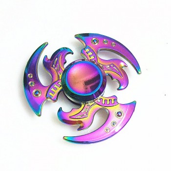 Game of Thrones Rainbow Hand Finger Fidget Spinner Eye Electroplate Hybrid Bearing Zilver Zinc Alloy Metal EDC Hand Tri spiner