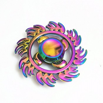 Game of Thrones Rainbow Hand Finger Fidget Spinner Eye Electroplate Hybrid Bearing Zilver Zinc Alloy Metal EDC Hand Tri spiner