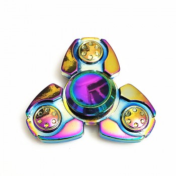 Game of Thrones Rainbow Hand Finger Fidget Spinner Eye Electroplate Hybrid Bearing Zilver Zinc Alloy Metal EDC Hand Tri spiner