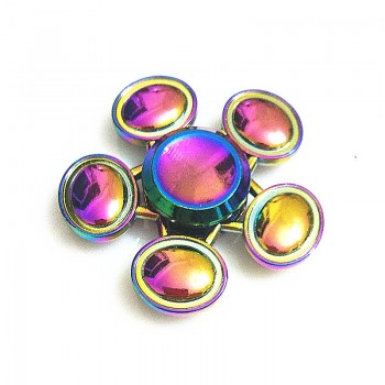 Game of Thrones Rainbow Hand Finger Fidget Spinner Eye Electroplate Hybrid Bearing Zilver Zinc Alloy Metal EDC Hand Tri spiner