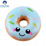 Simulation Donuts Phone Straps Cartoon Smile Face Squishy Slow Rising Anti-strss Photo Props Squeeze Squishy Gift 10*4CM