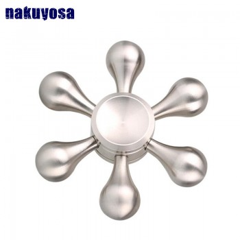 6 angle bearing size 696 Copper/stainless steel Professional EDC Hand Spinner Torqbar Brass Fidget Toy Fidget Spinner For ADHD