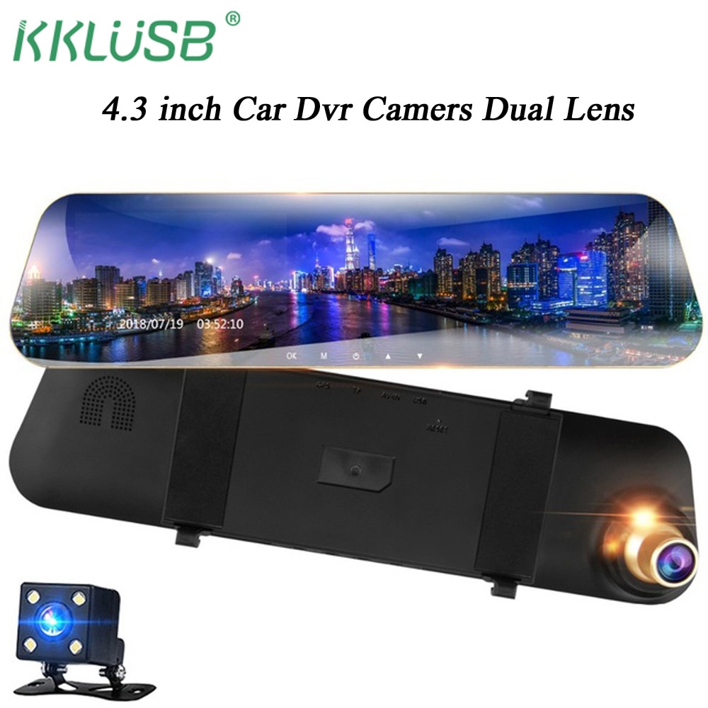 car dvr camera full hd 1080P Digital Registrar Video Recorder yi smart DashCam dual camera cam car detector drive recorder dvr